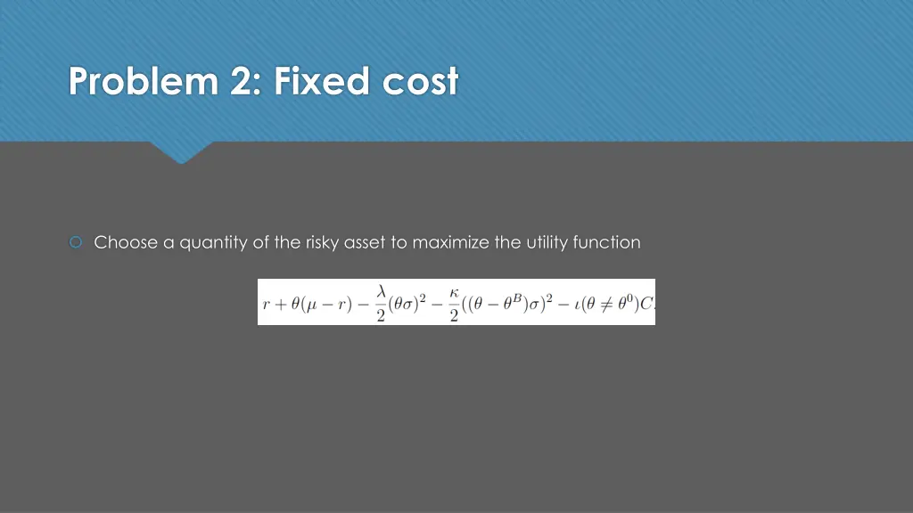 problem 2 fixed cost