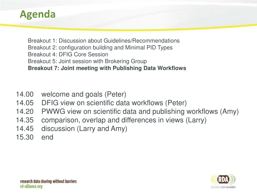 agenda