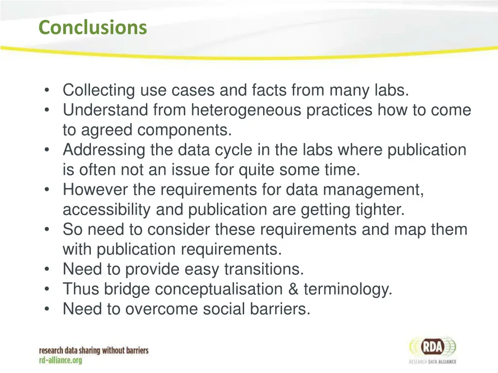 conclusions