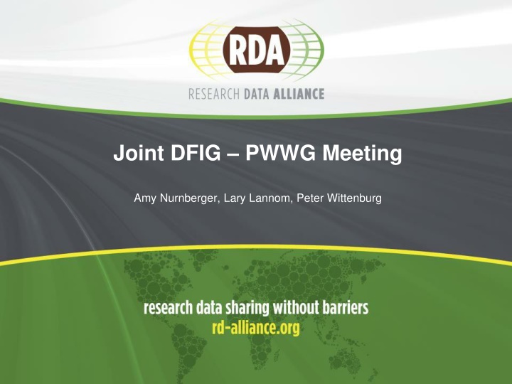 joint dfig pwwg meeting