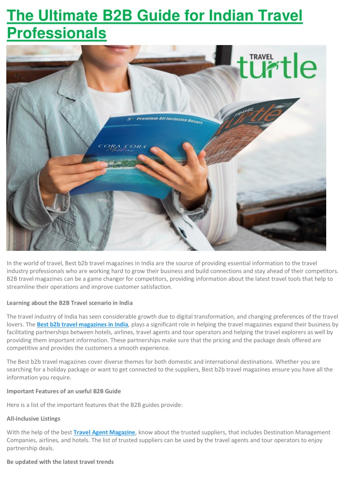 the ultimate b2b guide for indian travel