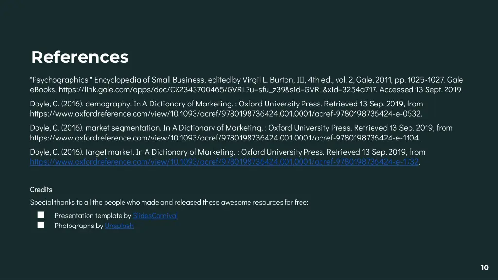 references