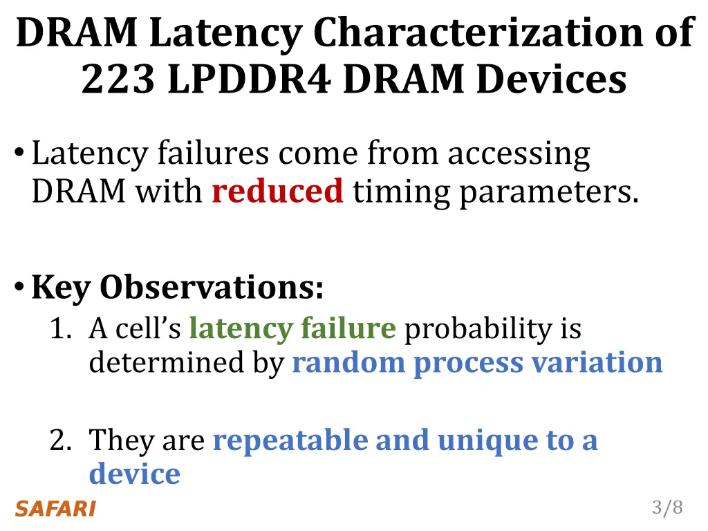 dram latency characterization of 223 lpddr4 dram
