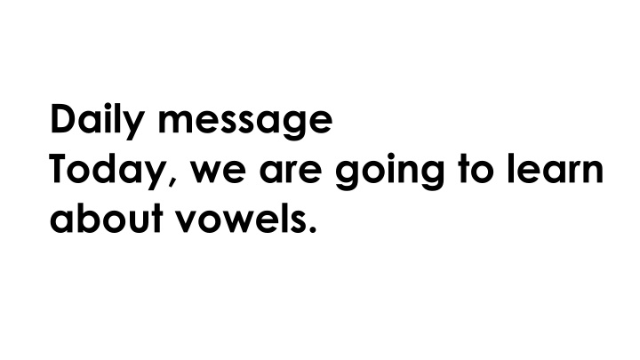 daily message today we are going to learn about