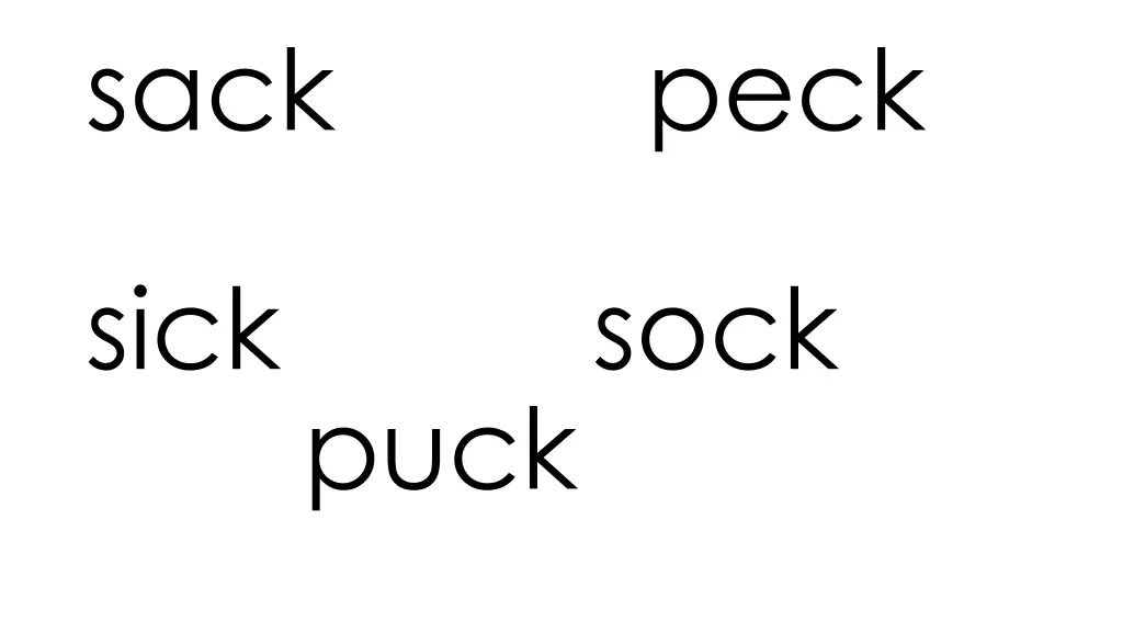 sack peck