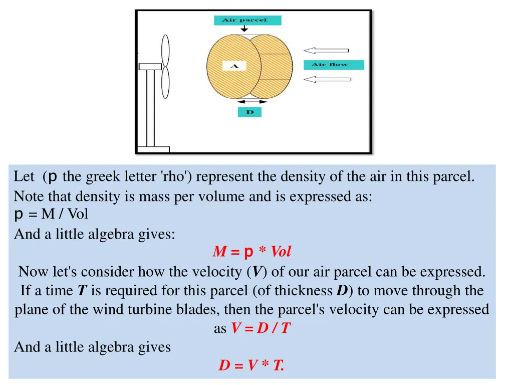 let the greek letter rho represent the density