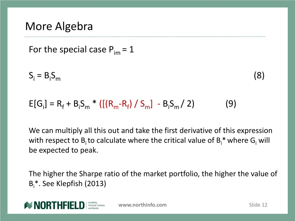 more algebra
