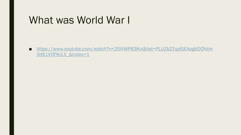 what was world war i