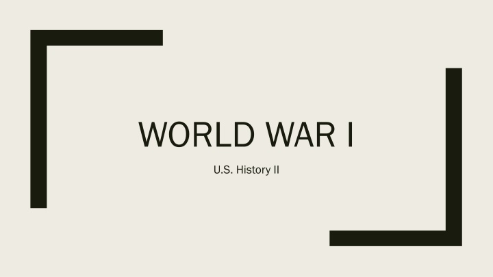 world war i
