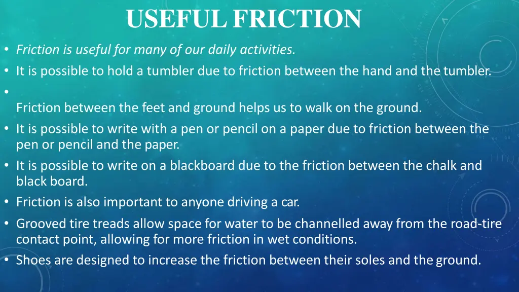 usefulfriction