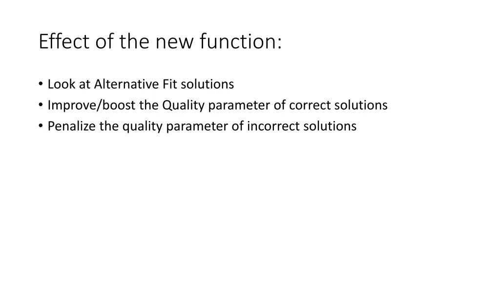 effect of the new function