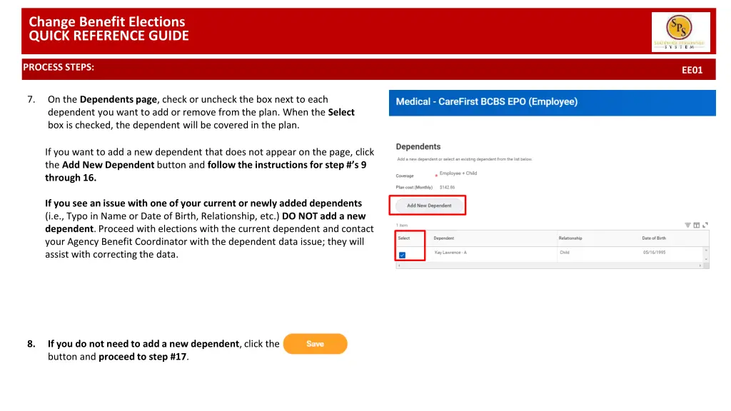 change benefit elections quick reference guide 1