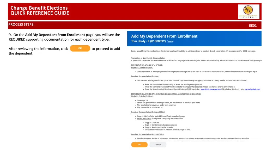 change benefit elections quick reference guide 2