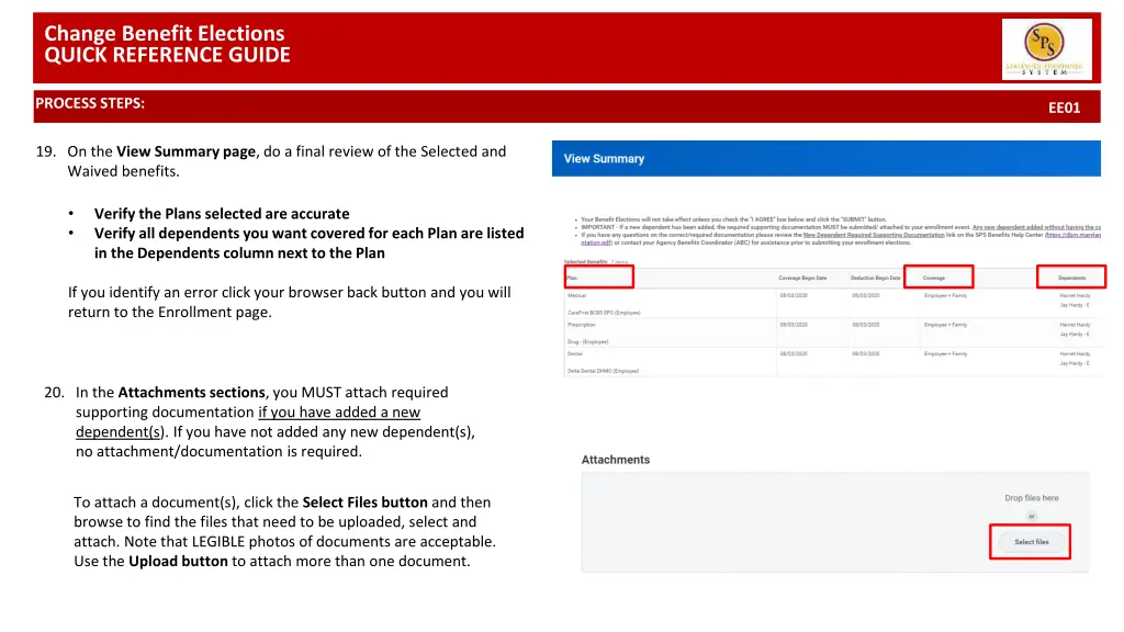 change benefit elections quick reference guide 7