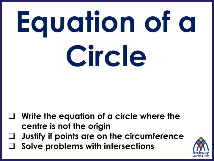 equation of a circle
