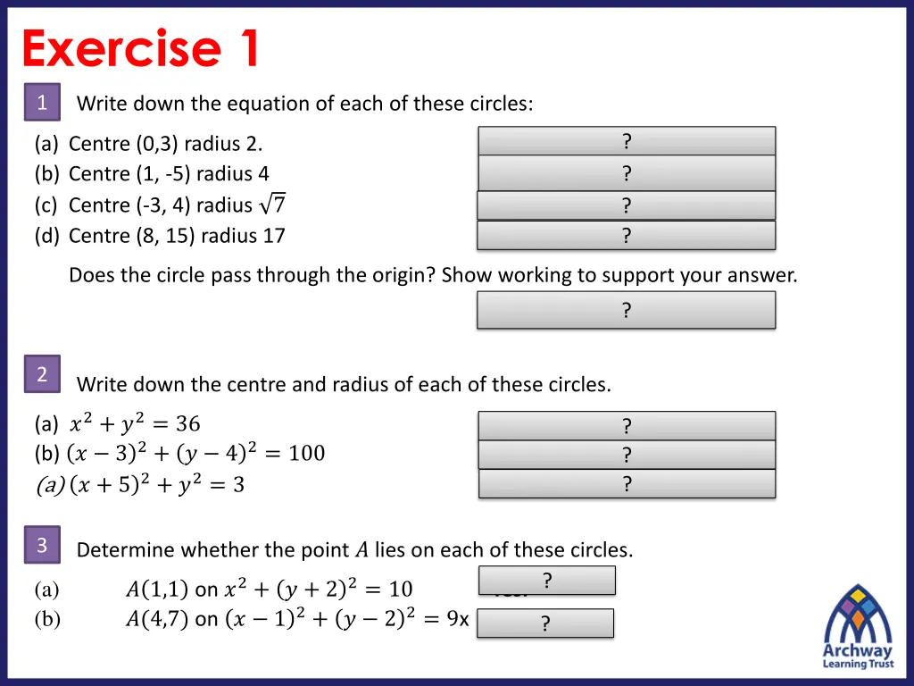 exercise 1