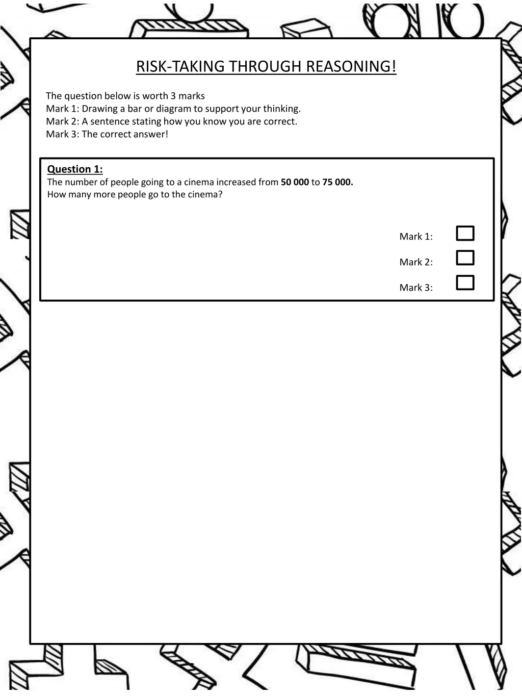 risk taking through reasoning 2