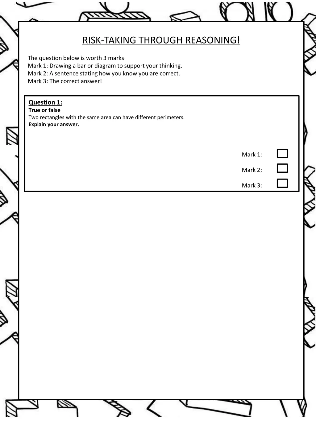 risk taking through reasoning 5
