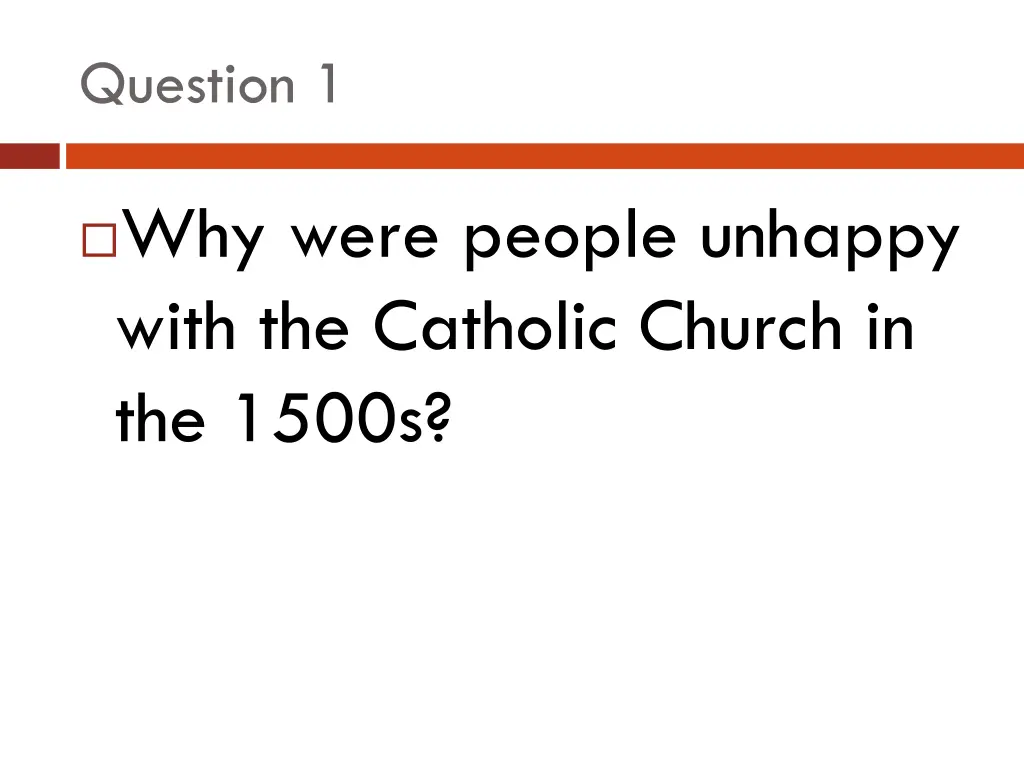 question 1