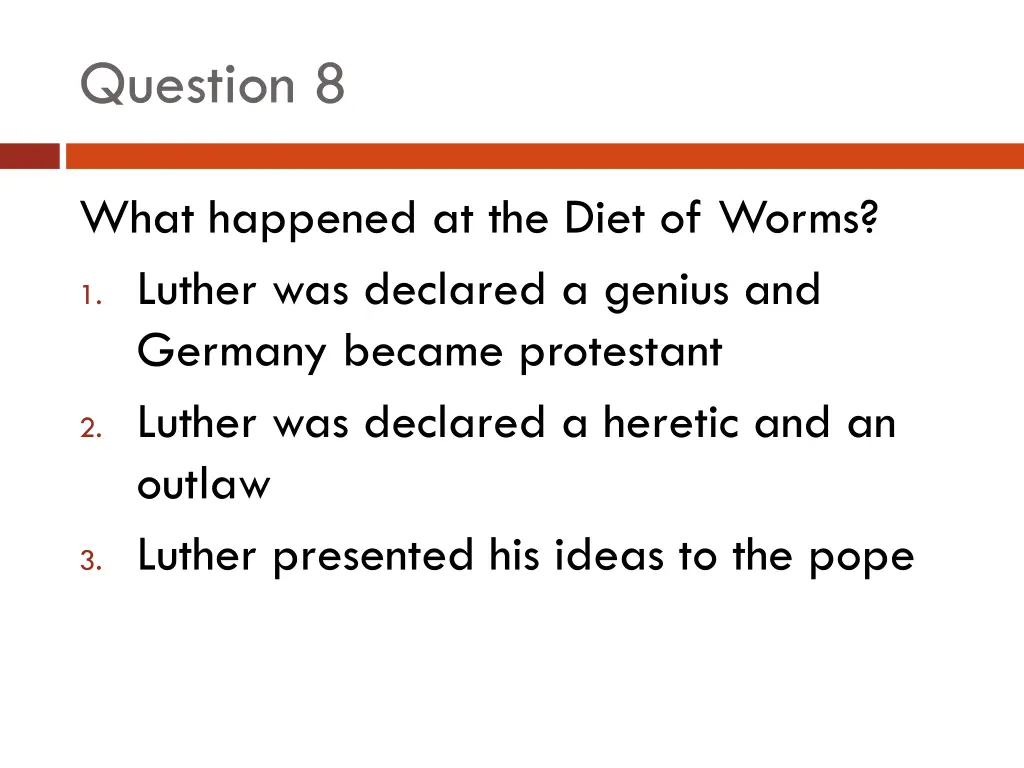 question 8