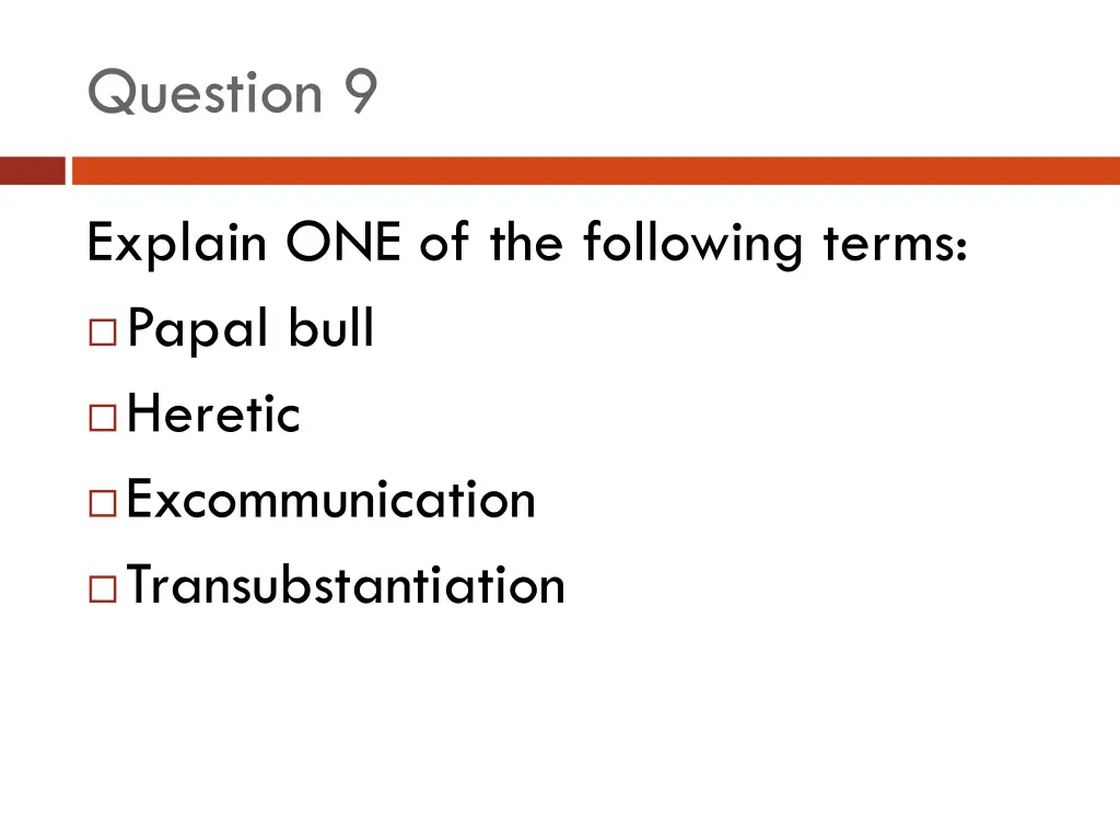 question 9