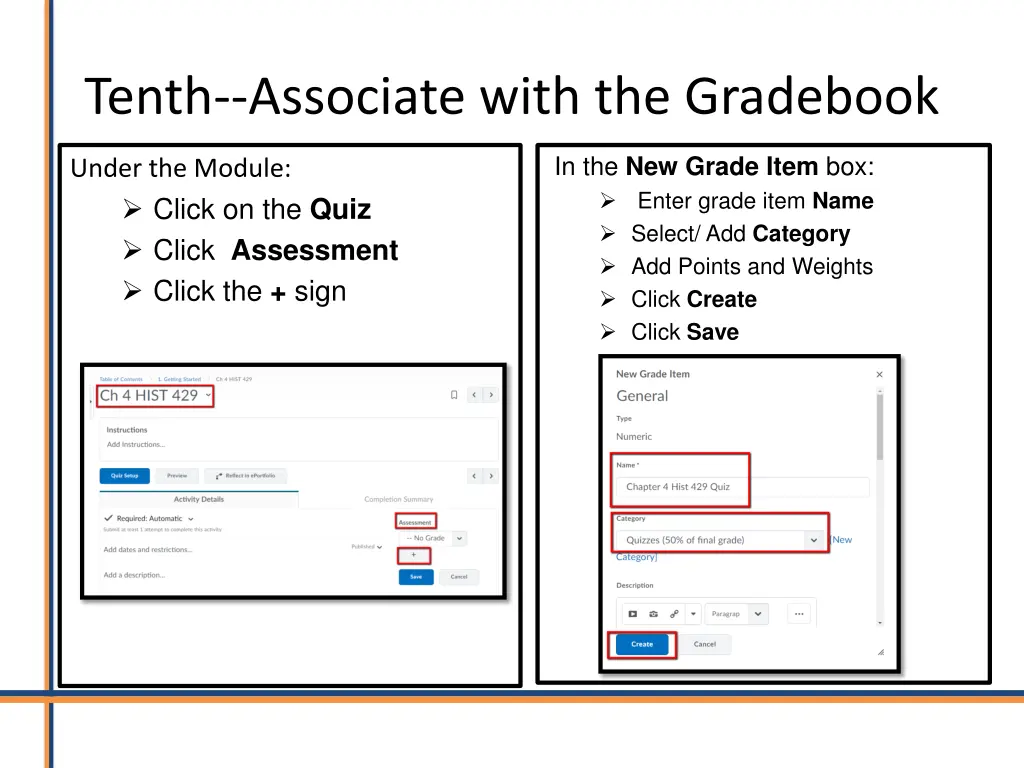 tenth associate with the gradebook