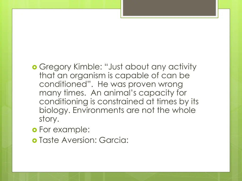 gregory kimble just about any activity that