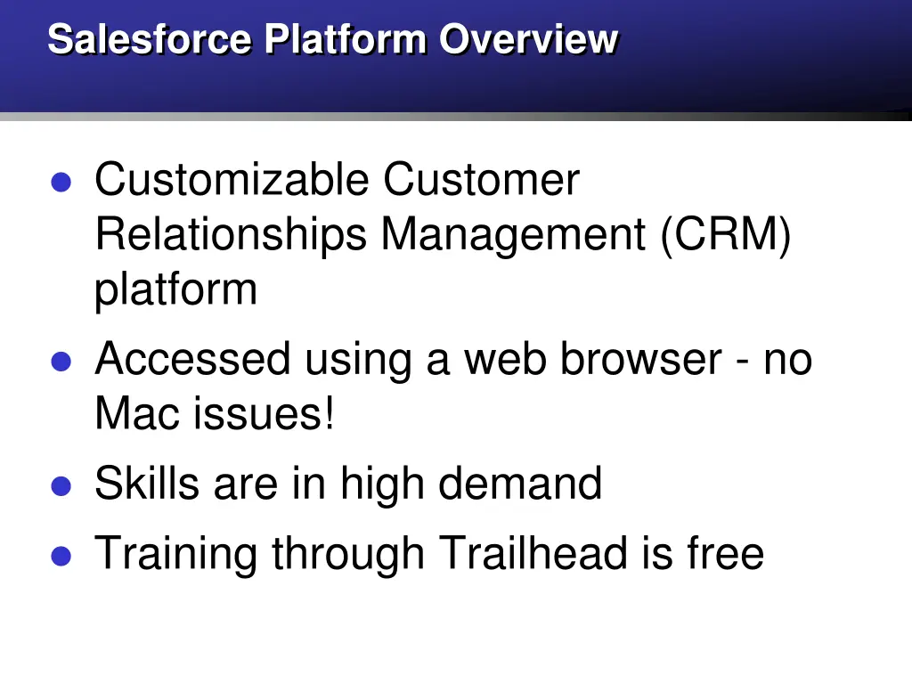 salesforce platform overview