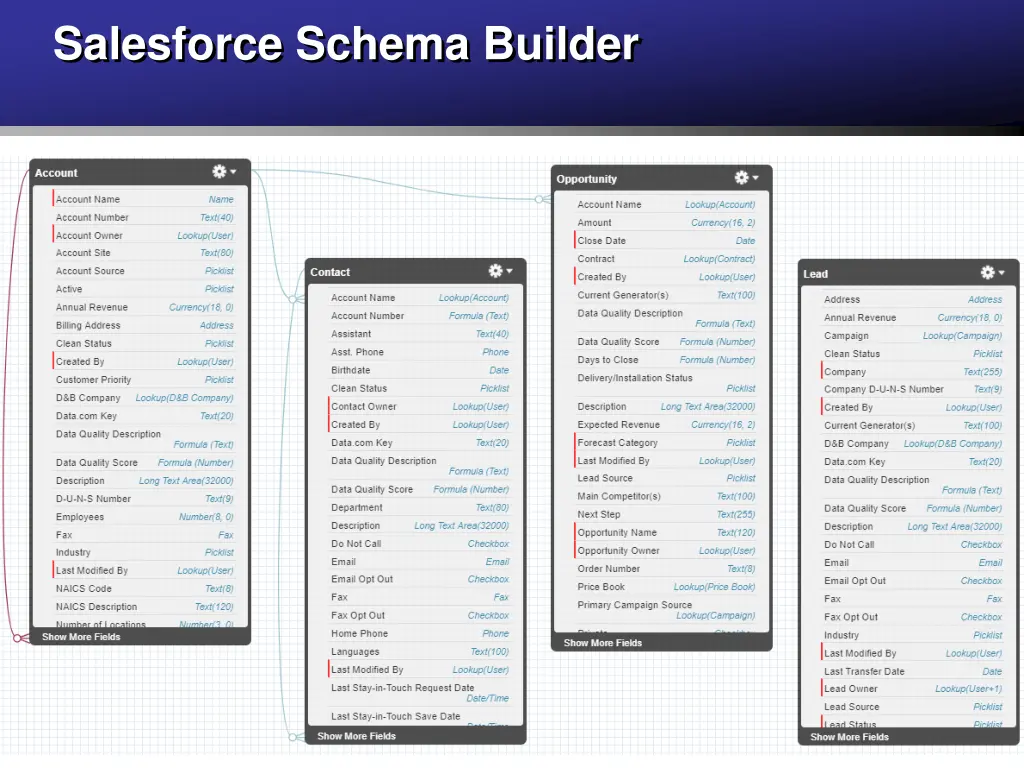 salesforce schema builder