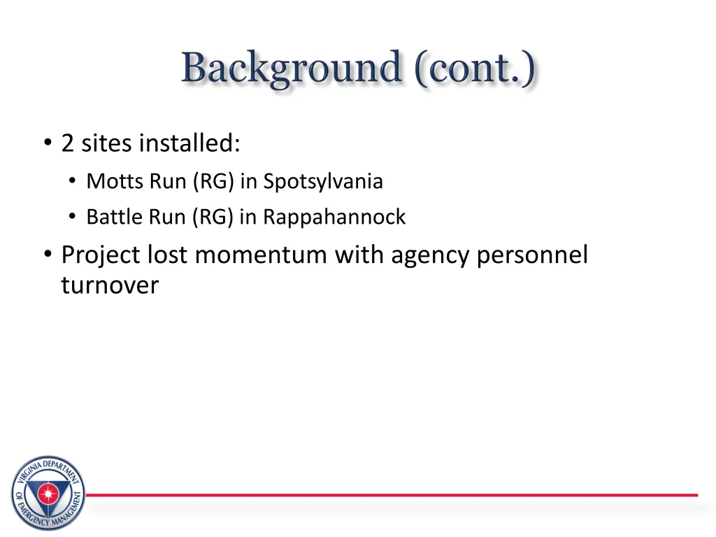 2 sites installed motts run rg in spotsylvania
