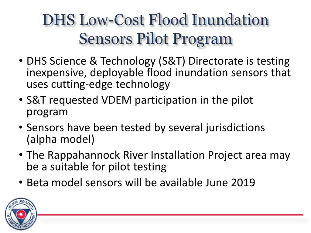 dhs science technology s t directorate is testing