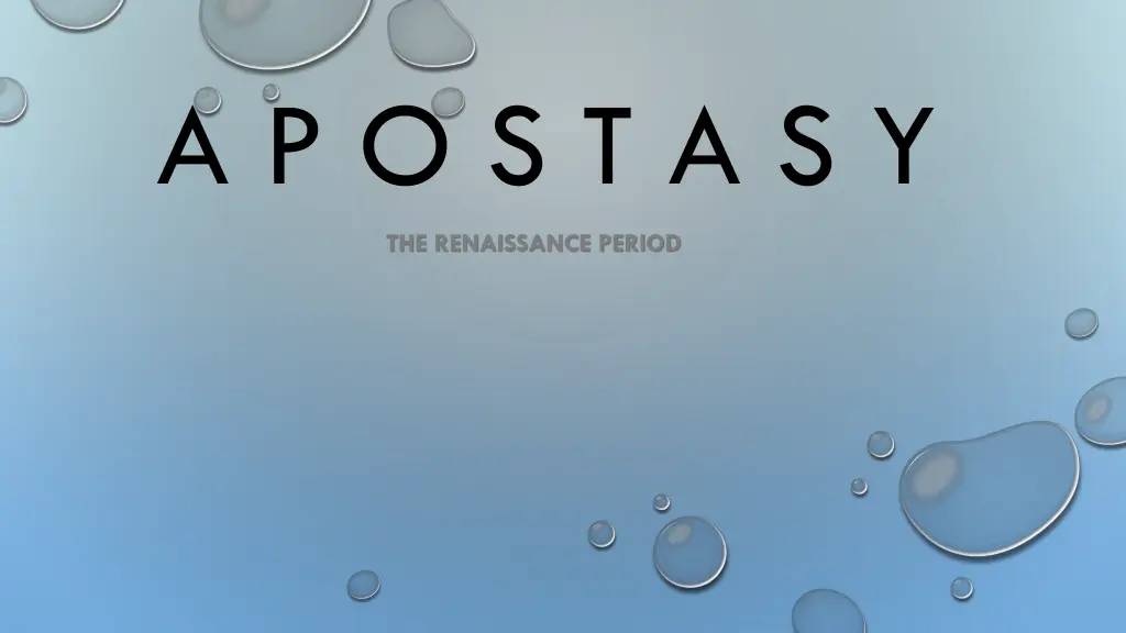 a p o s t a s y
