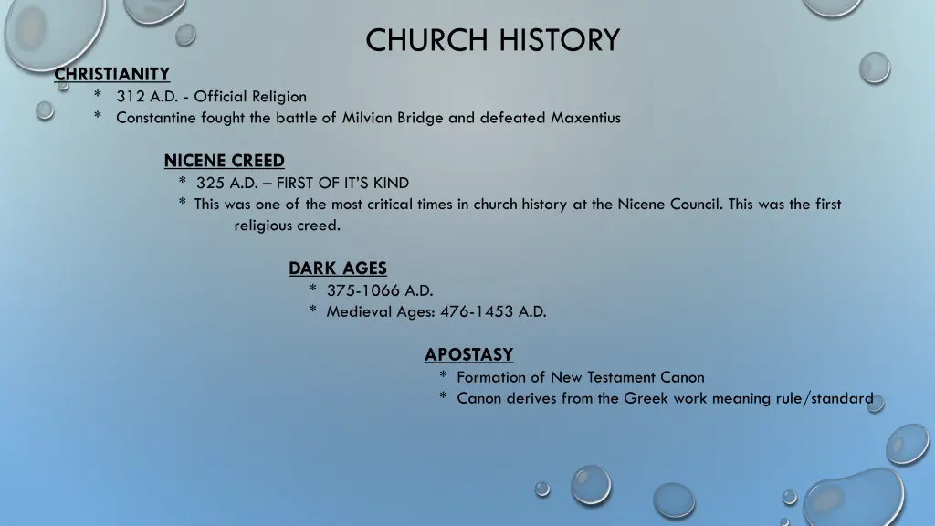 church history