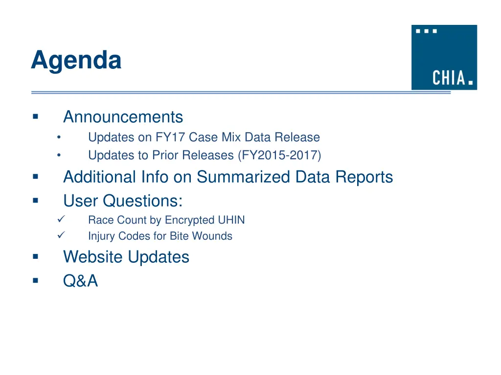 agenda