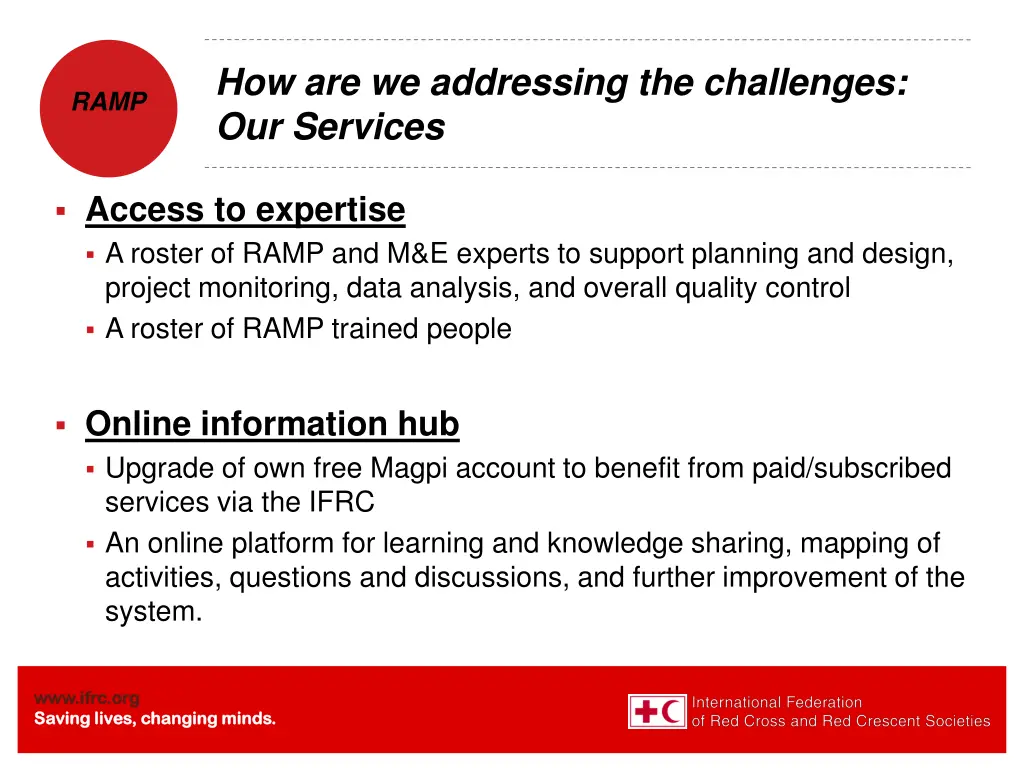 how are we addressing the challenges our services 1