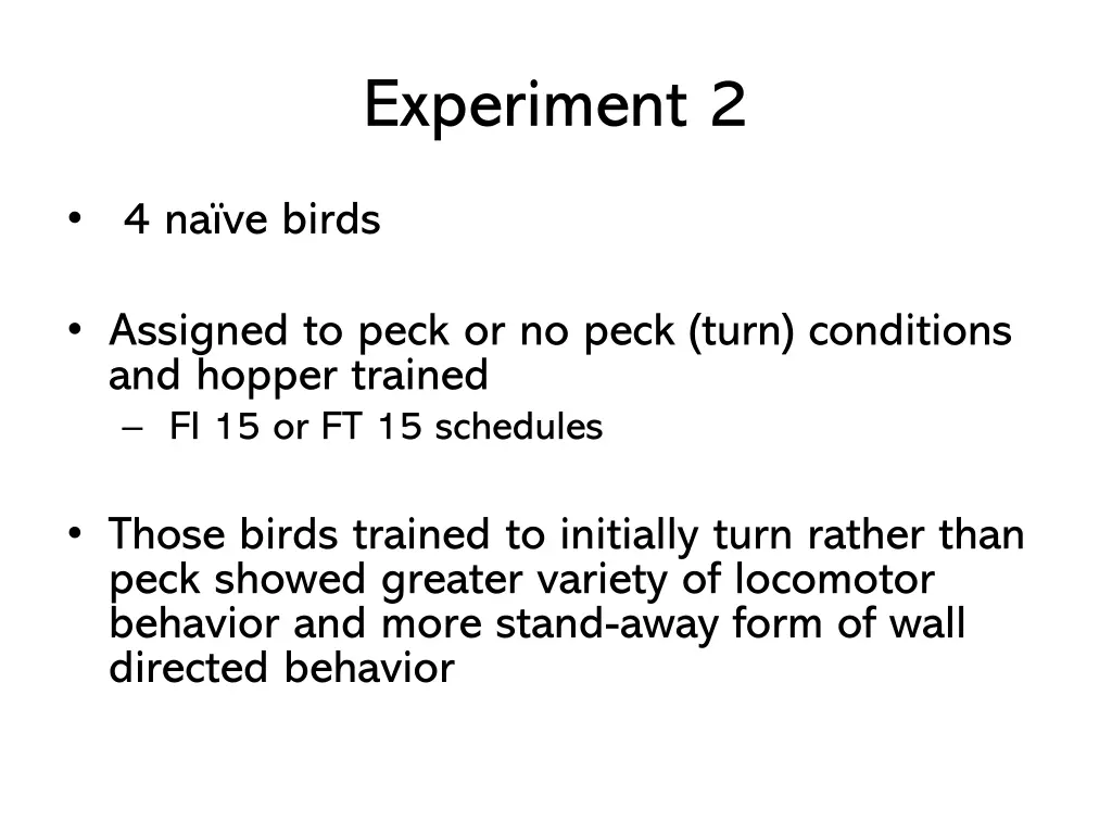 experiment 2