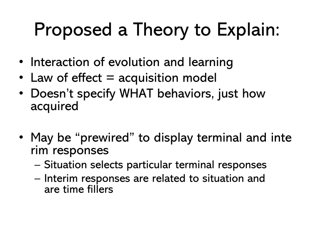 proposed a theory to explain