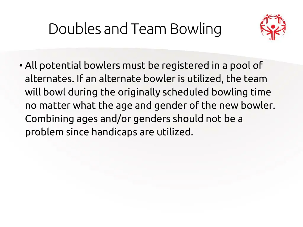 doubles and team bowling 1