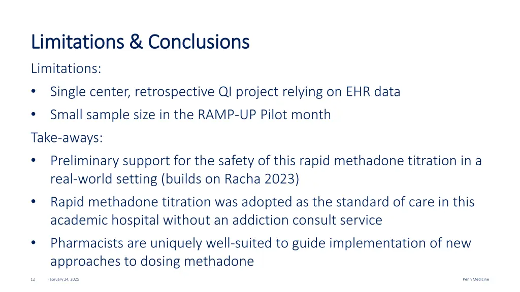 limitations conclusions limitations conclusions