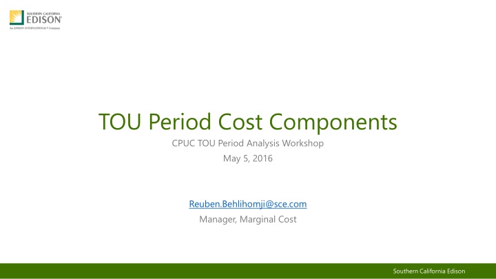 tou period cost components cpuc tou period