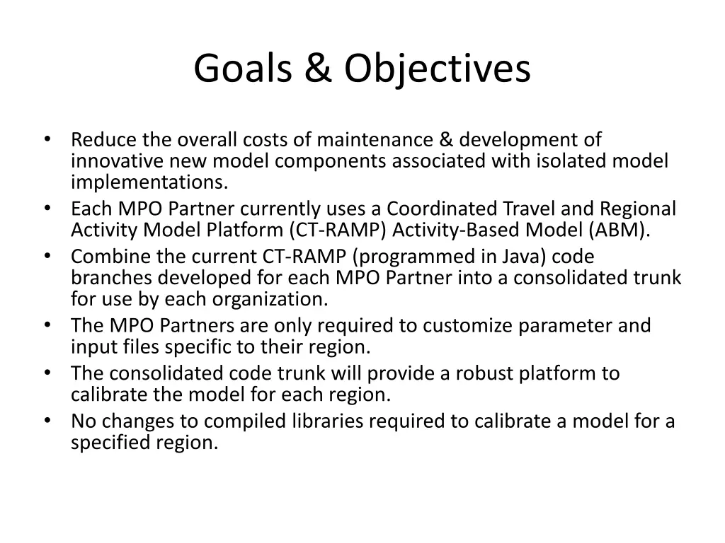 goals objectives
