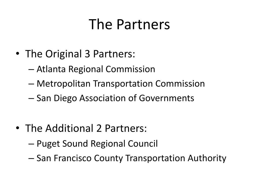 the partners