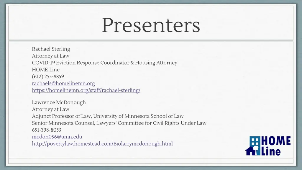 presenters