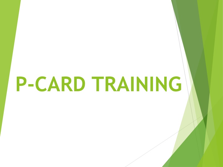 p card training