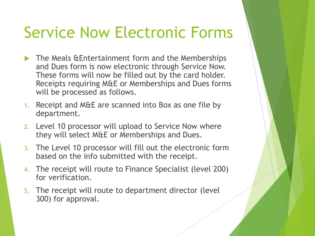 service now electronic forms