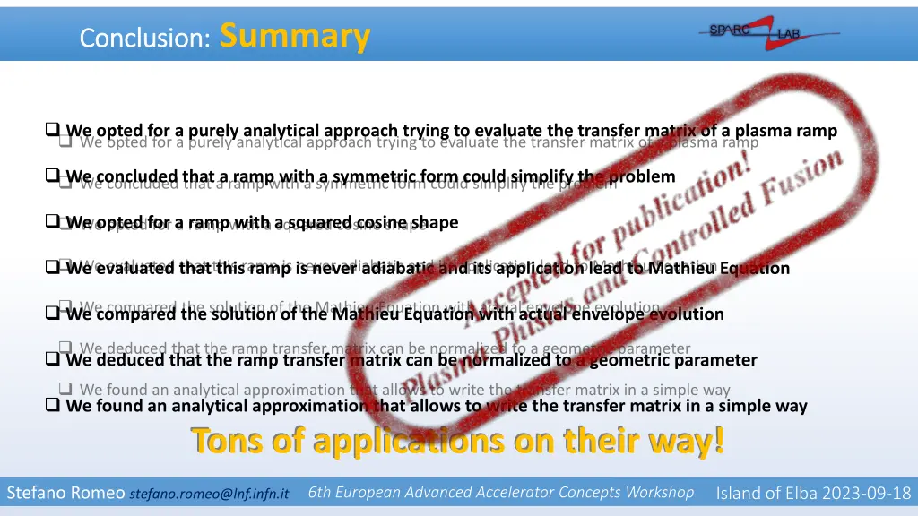 conclusion conclusion summary