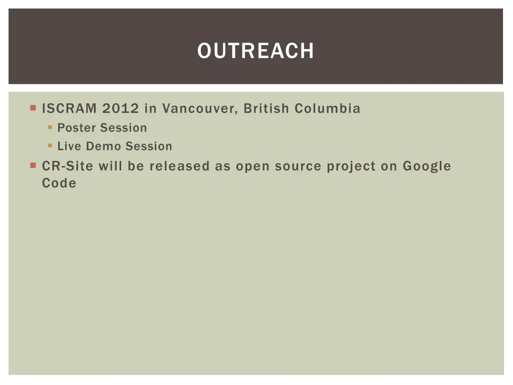 outreach