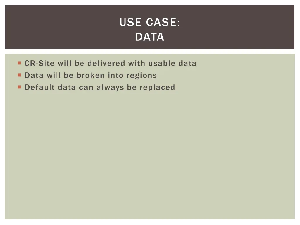 use case data