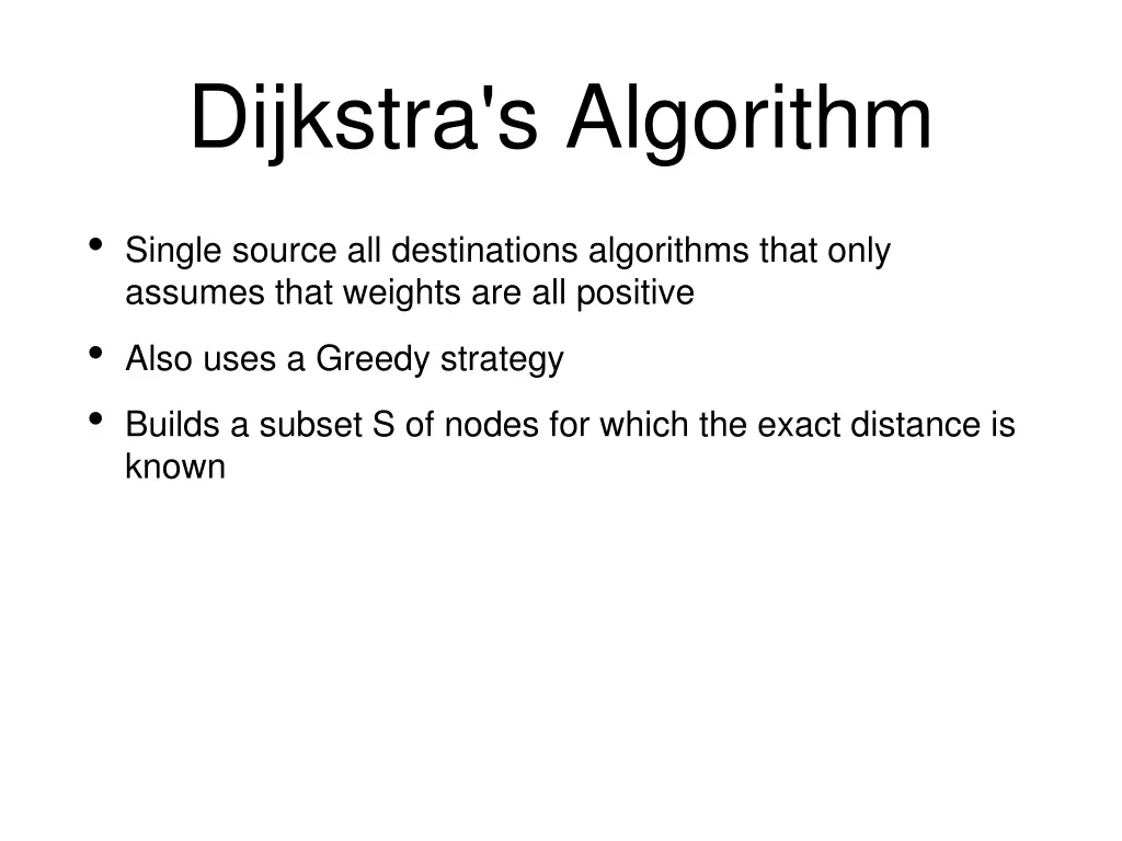 dijkstra s algorithm