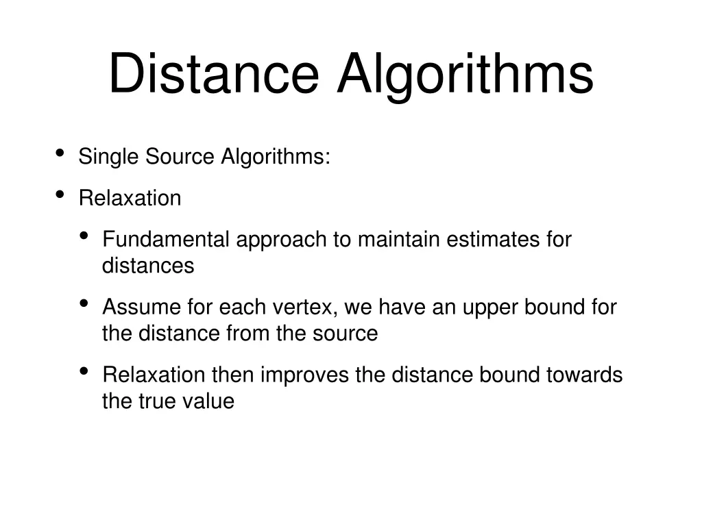 distance algorithms 4